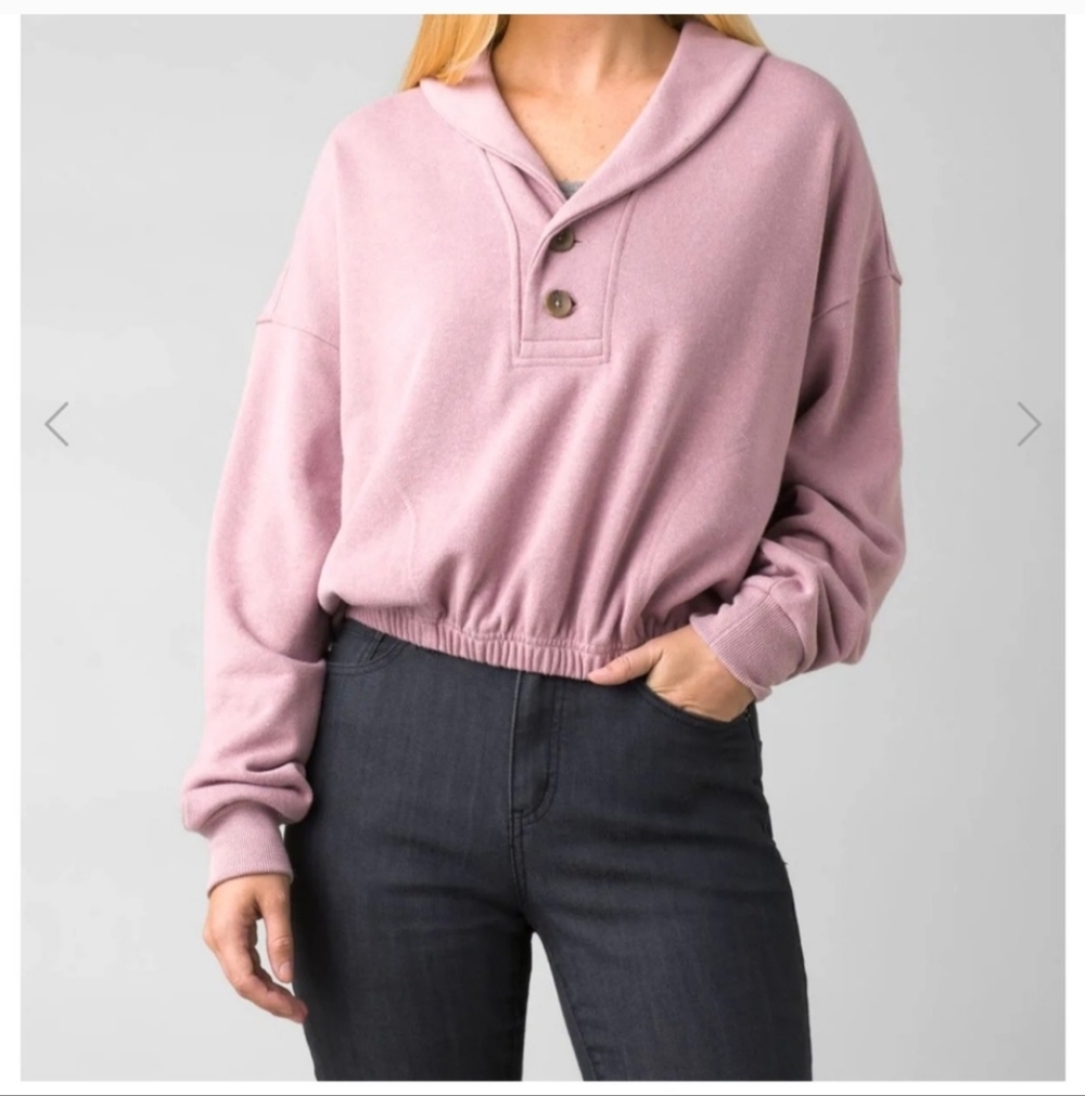 PrAna Michie Top Soft Pink Medium